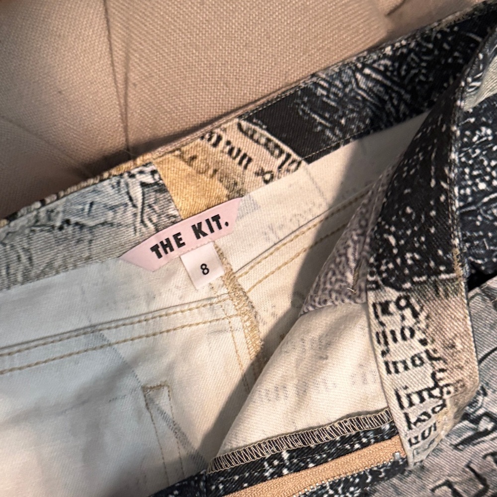 Patchwork Wide Leg Pants - image 2